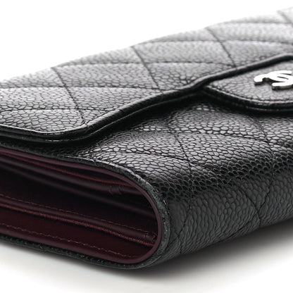 Chanel Caviar Quilted Large Flap Wallet Black 10 of 13