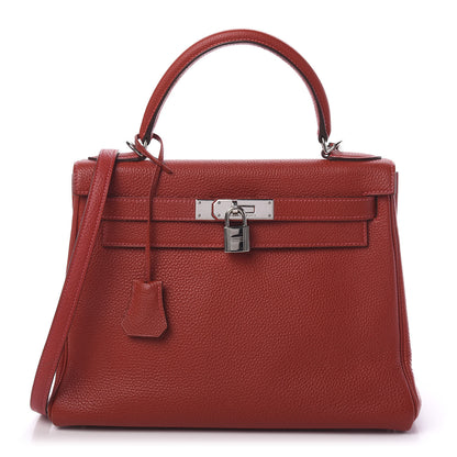 Hermes Togo Kelly Retourne 28 Rouge Vif 1 of 11