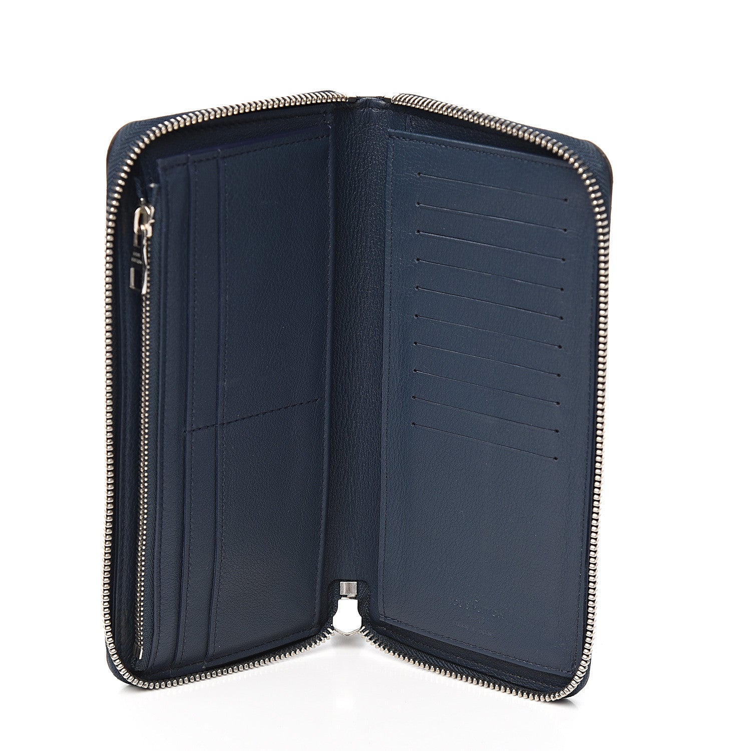 Louis Vuitton Taurillon Vertical Zippy Wallet Navy 4 of 7