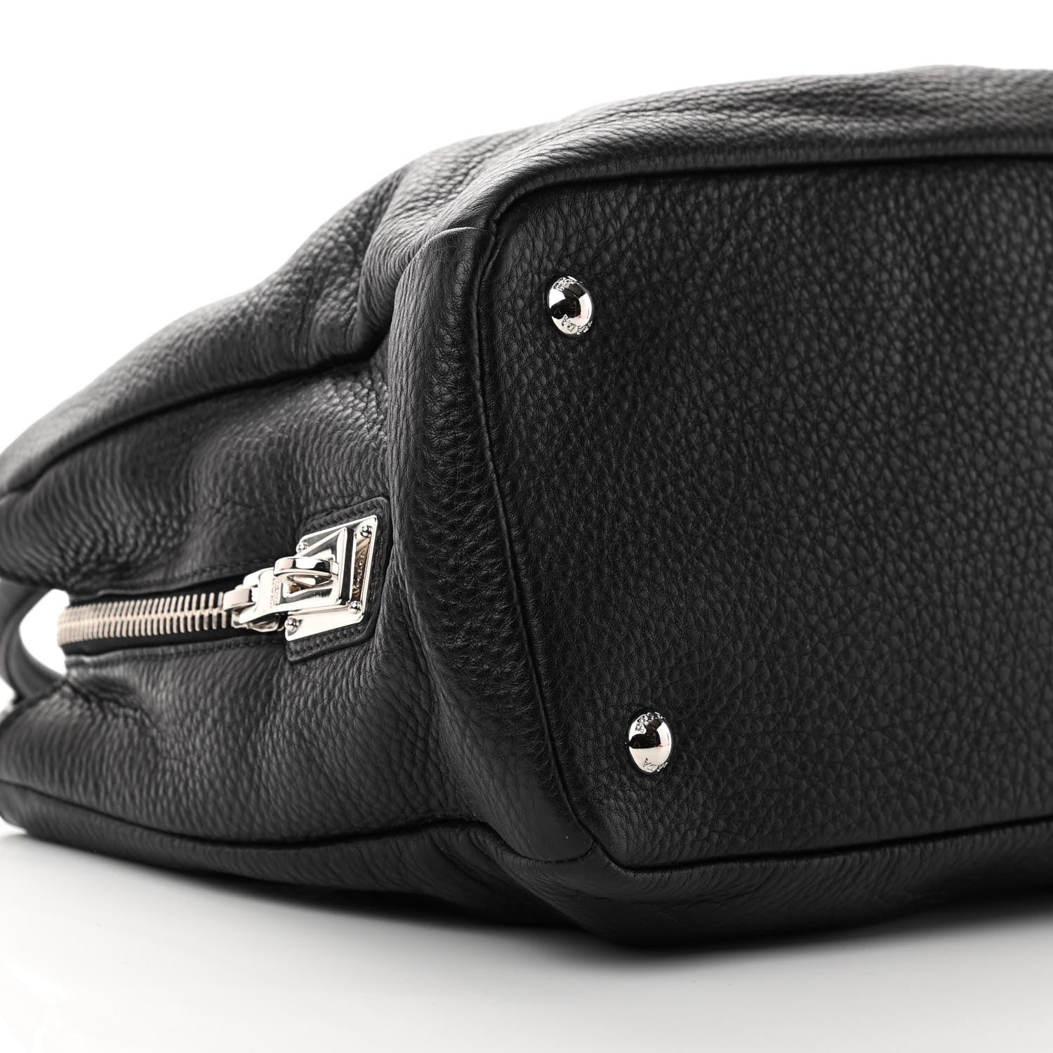 Prada Vitello Daino Tote Black 12 of 14