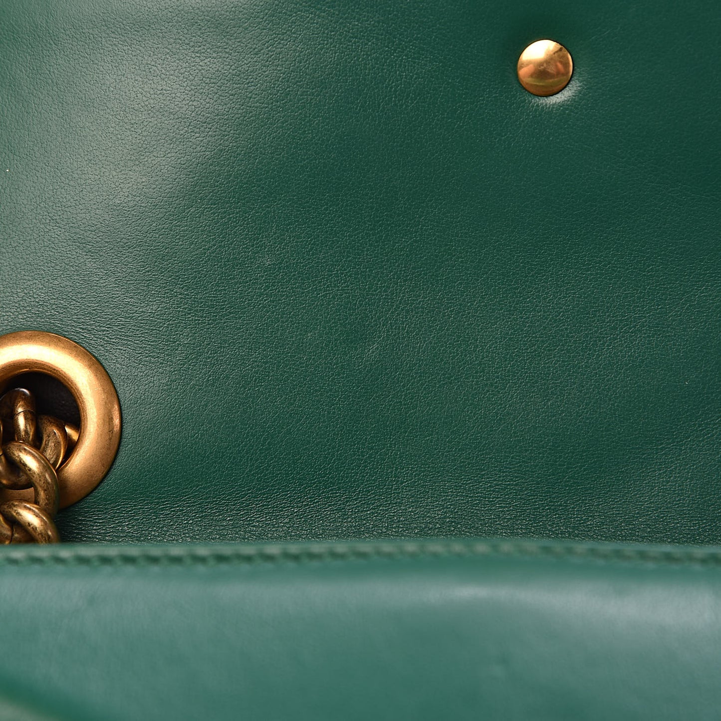 Calfskin Matelasse Mini GG Marmont Shoulder Bag Emerald Green