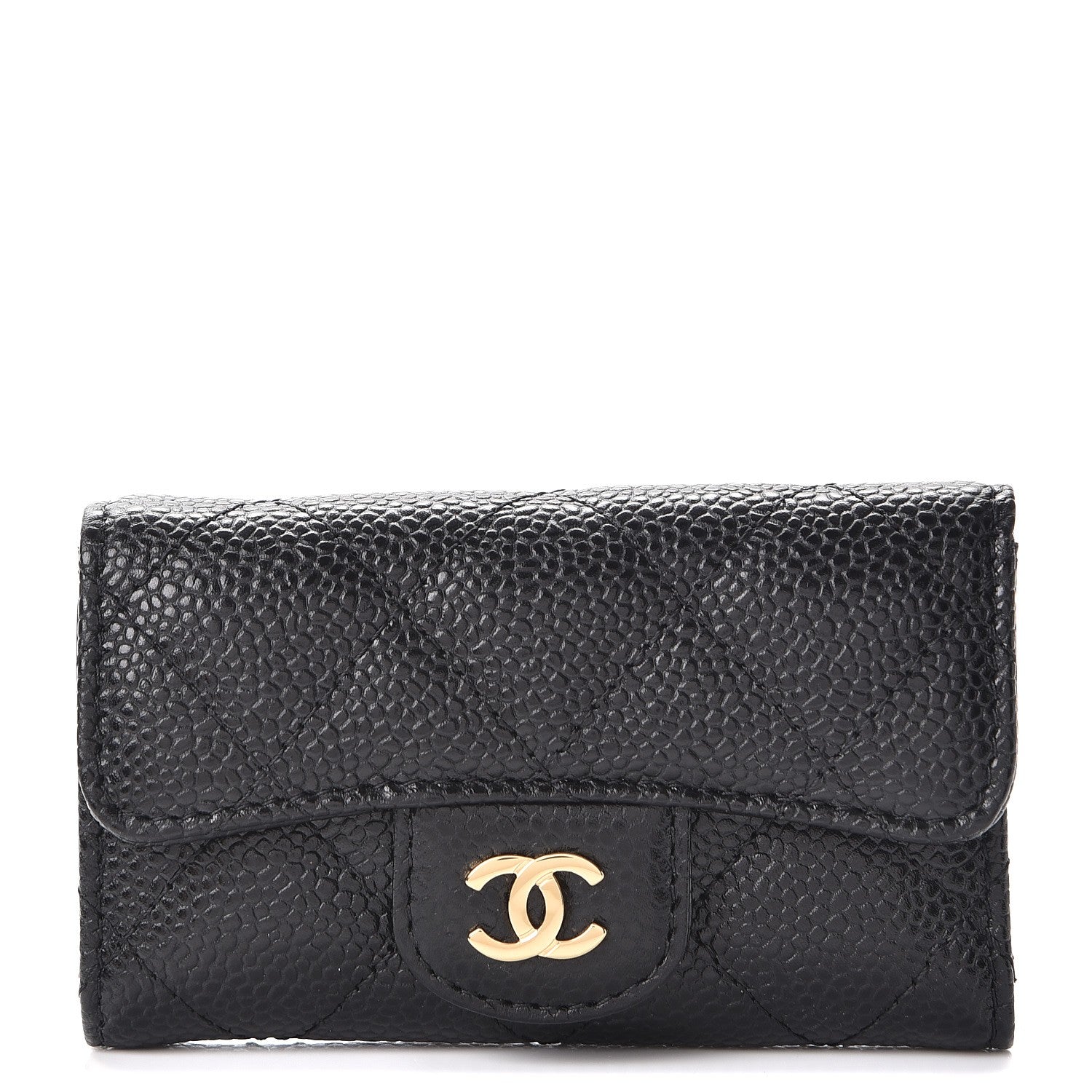 Chanel Caviar Quilted 6 Key Holder Black 1 of 9
