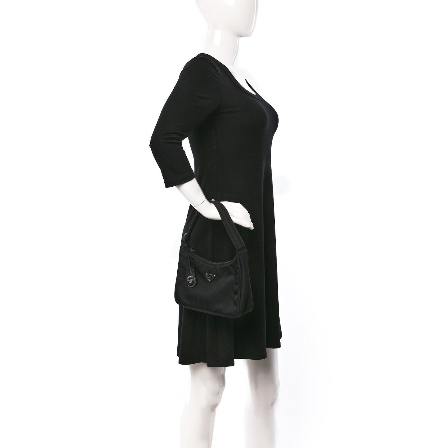 Tessuto Nylon Mini Re-Edition 2000 Bag Black