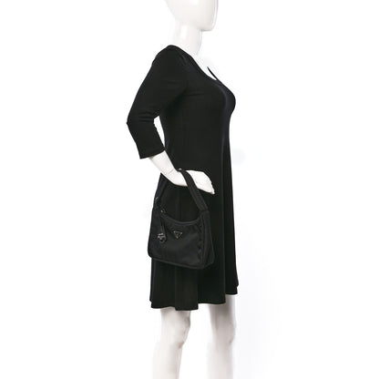 Prada Tessuto Nylon Mini Re-Edition 2000 Bag Black 2 of 9