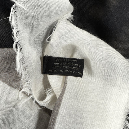 Chanel Cashmere Neon CC Fringe Scarf Black 5 of 5