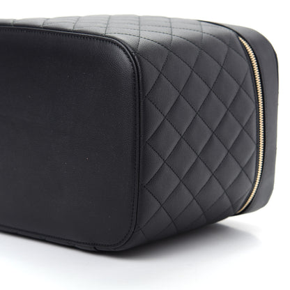 Chanel Caviar Quilted Large Vanity Pouch Black 7 of 9