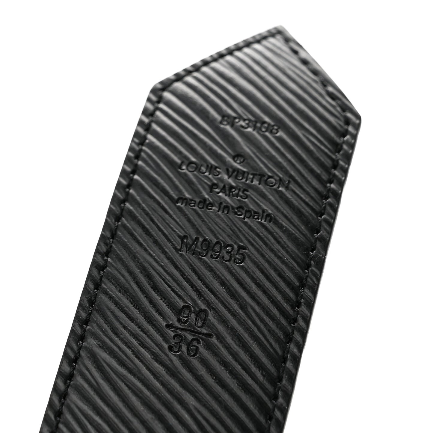 Monogram Epi 35mm LV Circle Reversible Belt 90 36 Black