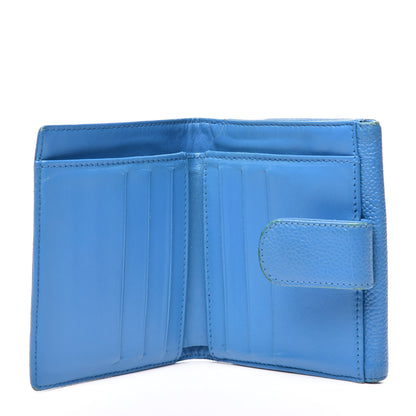 Chanel Caviar Timeless CC Compact French Wallet Blue 4 of 18