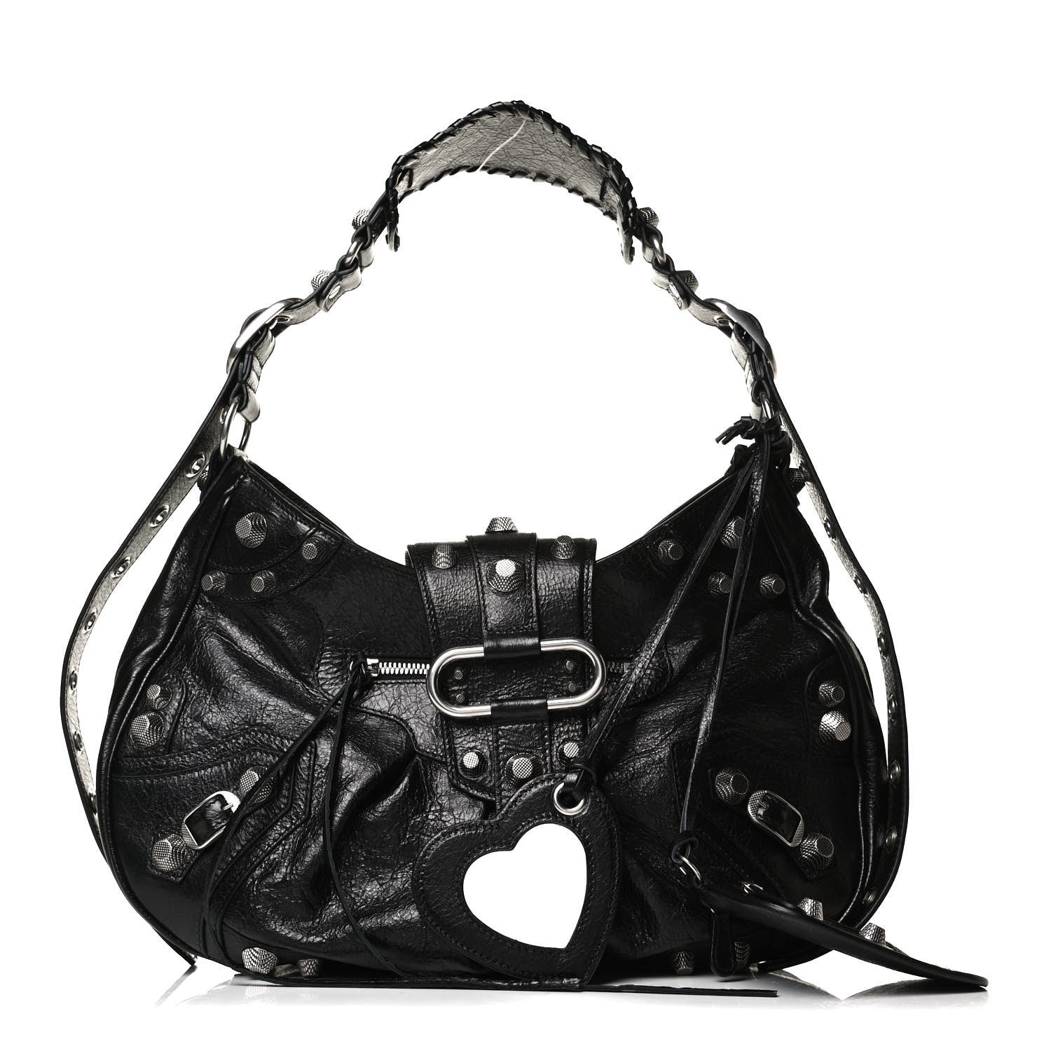 Balenciaga Agneau Arena Medium Le Cagole Shoulder Bag Black 2 of 14