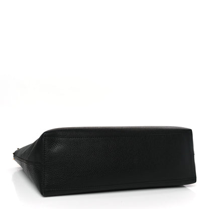 Valentino Garavani Grained Calfskin Rockstud Shoulder Tote Black 4 of 8