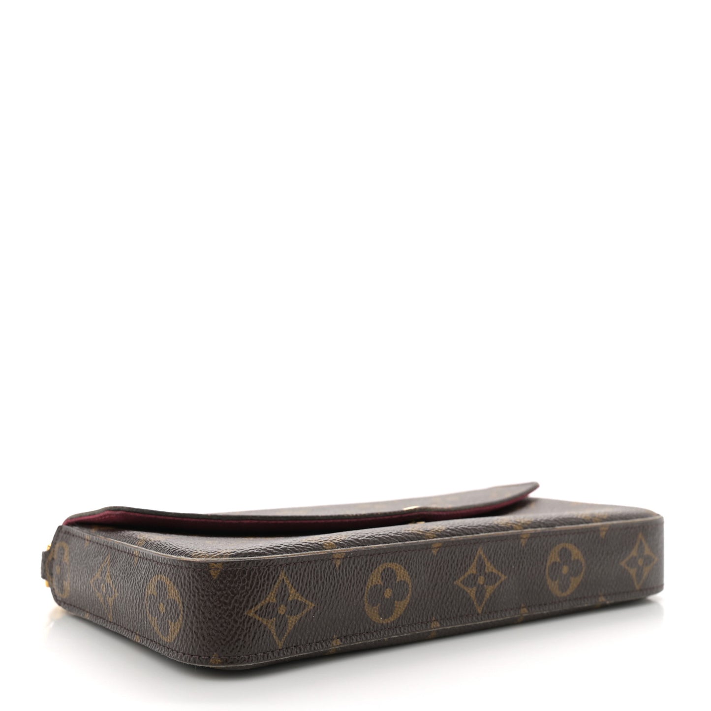 Monogram Pochette Felicie Chain Wallet Fuchsia