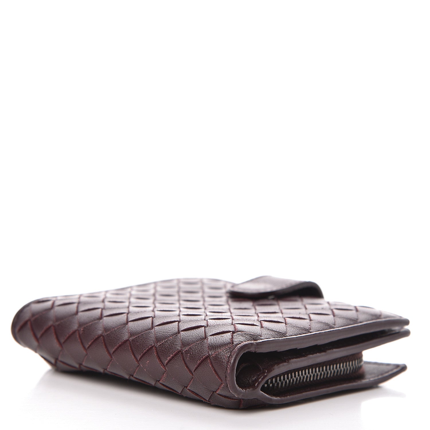Bottega Veneta Nappa Intrecciato Mini Wallet Dark Barolo 4 of 11