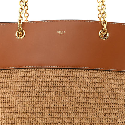 Celine Raffia Calfskin Medium Tan 8 of 11