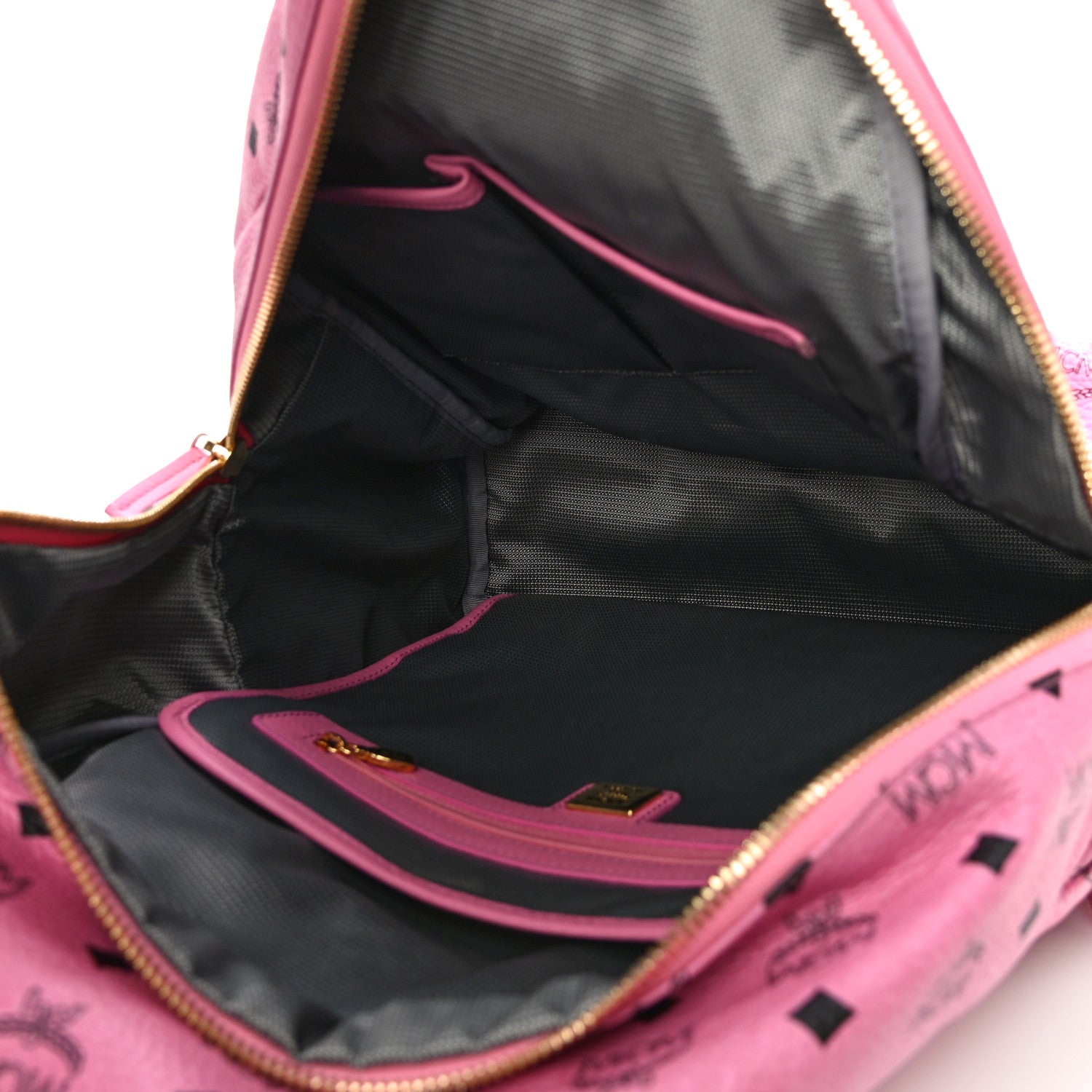 MCM Visetos Medium Side Studs Stark Backpack Pink 5 of 14