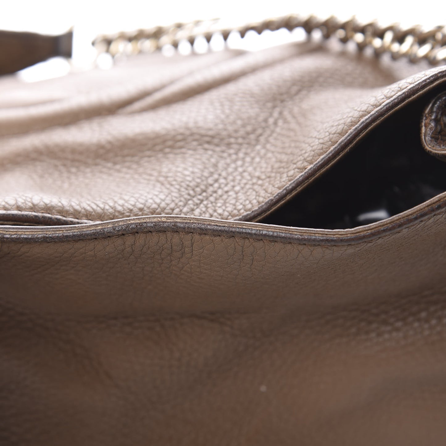 Cellarius Calfskin Medium Soho Chain Shoulder Bag Acero