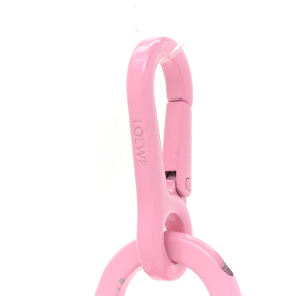 Loewe Varnished Metal Anagram Bag Charm Key Holder Pink 3 of 3