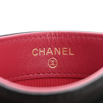 Chanel Lambskin Quilted Chanel 19 Card Holder Black 6 of 10