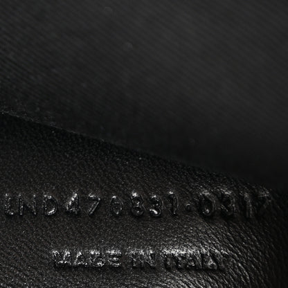 Saint Laurent Calfskin Y Quilted Monogram Small Charm Loulou Chain Satchel Black 8 of 15