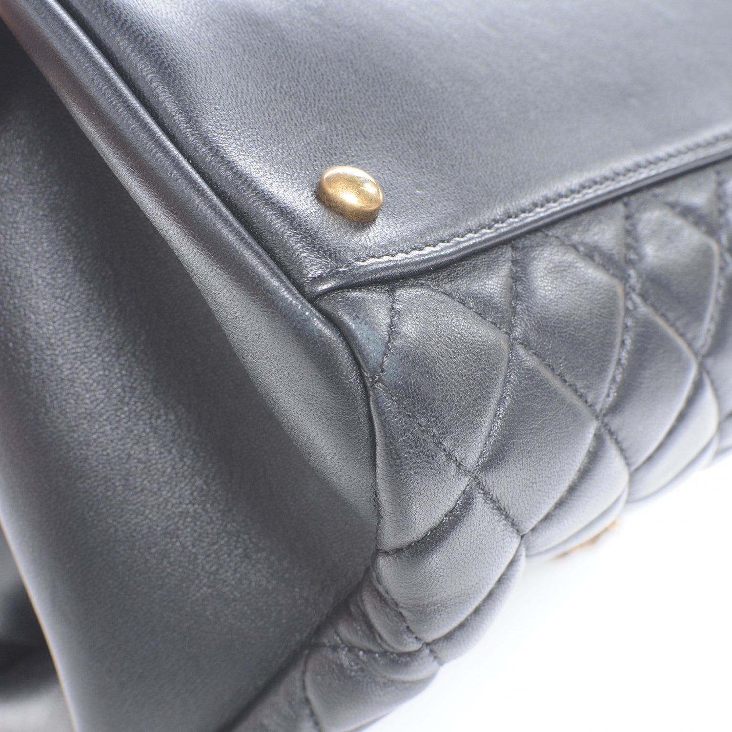 Chanel Lambskin Large Just Mademoiselle Black 5 of 10