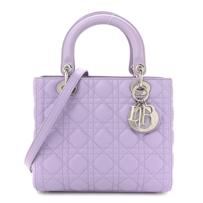 Christian Dior Lambskin Cannage Medium Lady Dior Purple 1 of 12