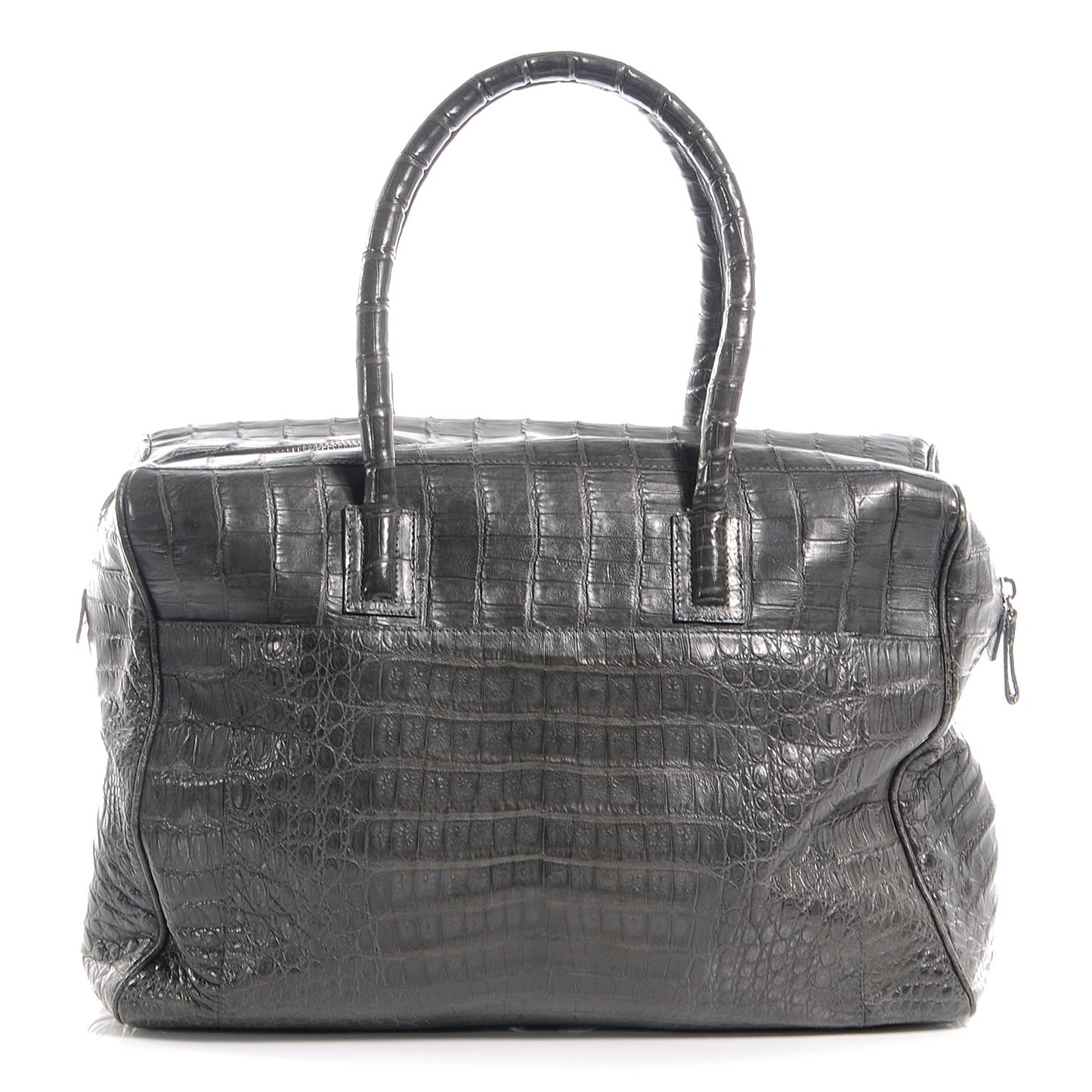 Crocodile Satchel Grey