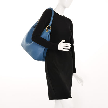Prada Vitello Daino Hobo Cobalto 2 of 8