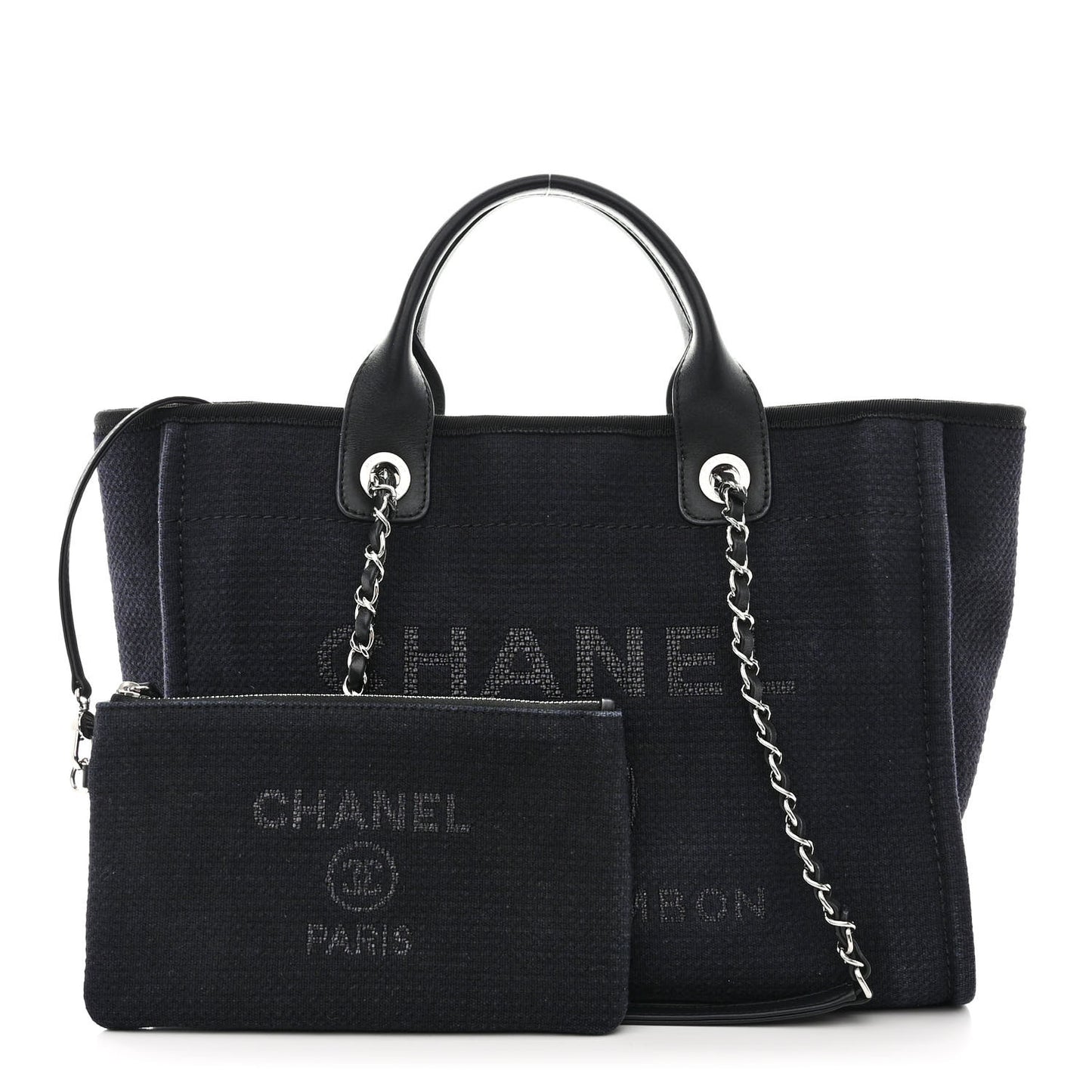 Mixed Fibers Small Deauville Tote Black