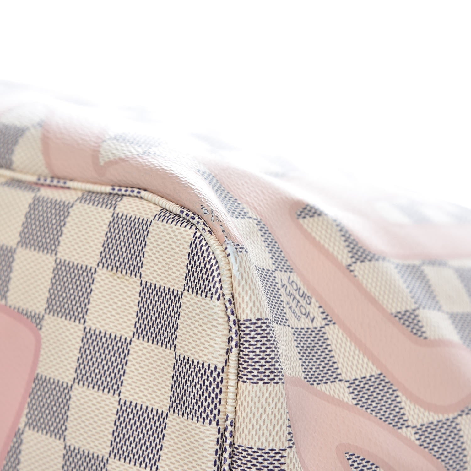 Louis Vuitton Damier Azur Tahitienne Neverfull MM 14 of 18