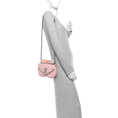 Louis Vuitton Calfskin New Wave Chain PM Smoothie Pink 2 of 14