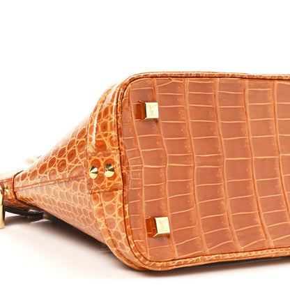 Louis Vuitton Crocodile Lockit PM Brown 8 of 9