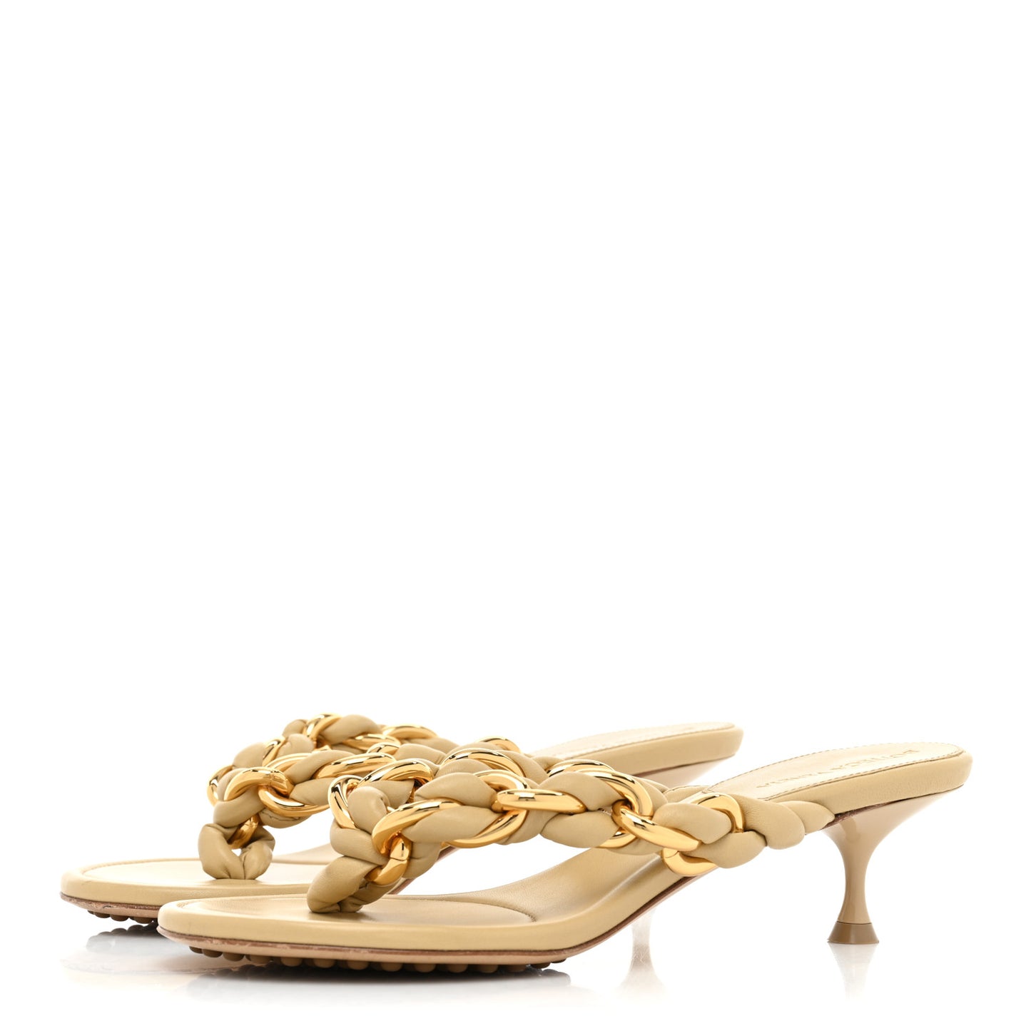 Nappa Dot Sandals 37.5 Cane Sugar