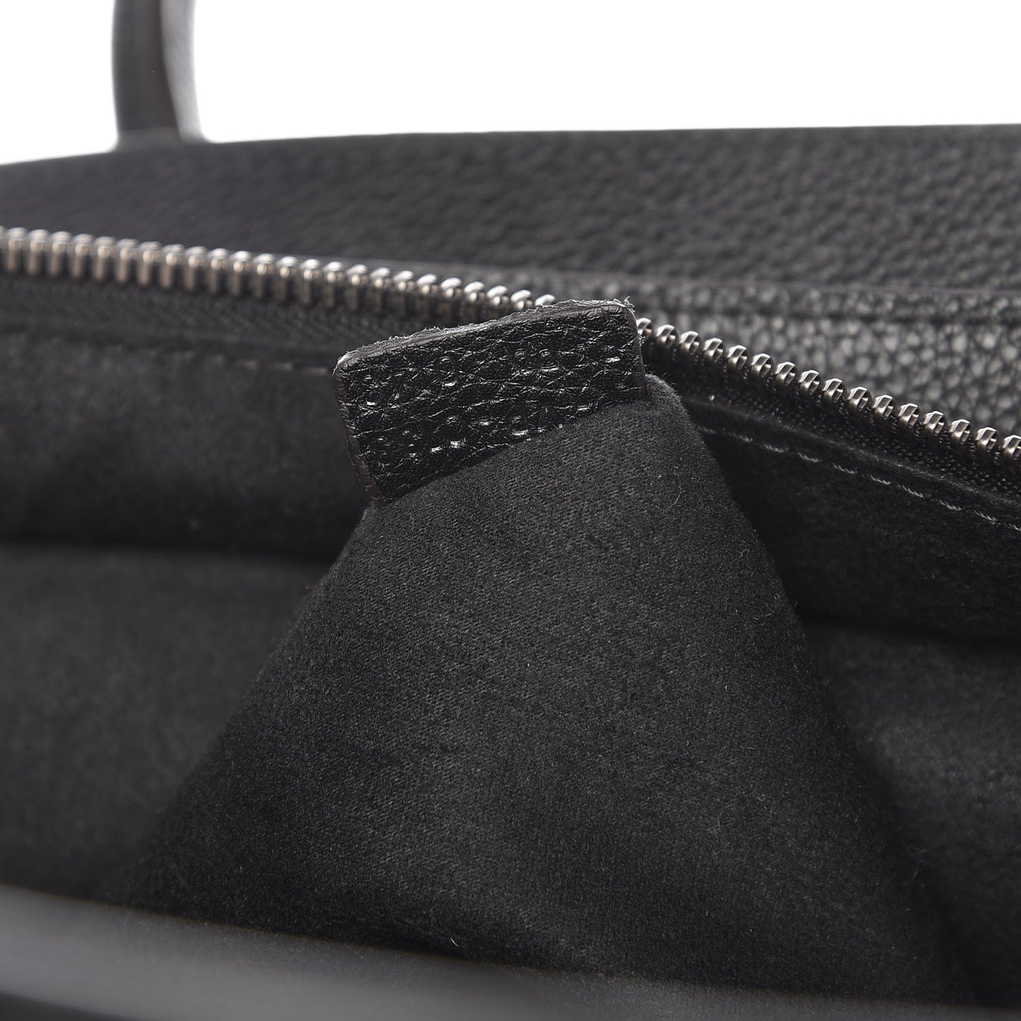 Drummed Calfskin Mini Luggage Black