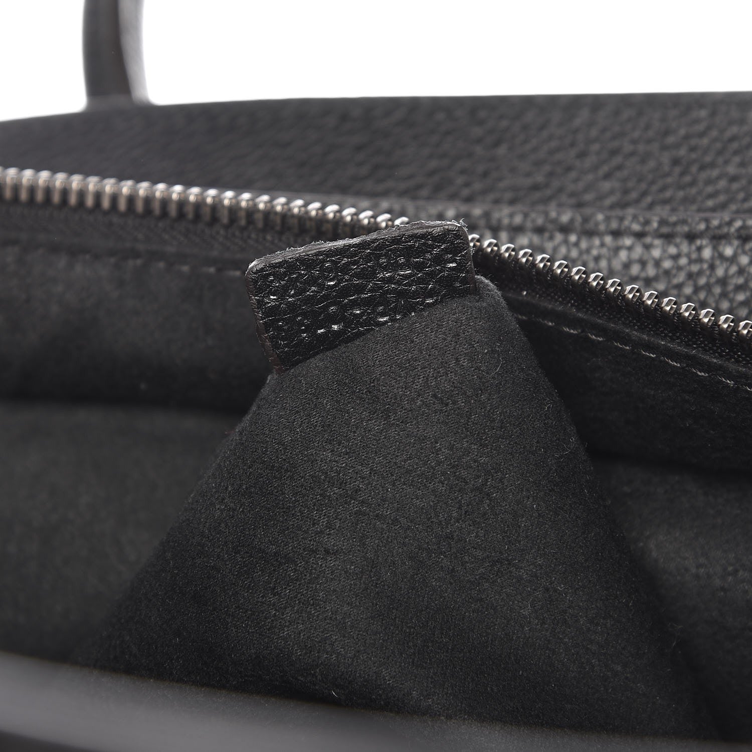 Celine Drummed Calfskin Mini Luggage Black 8 of 11