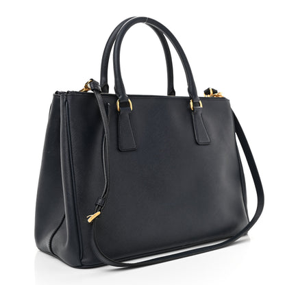 Prada Saffiano Medium Galleria Double Zip Tote Baltico 3 of 10