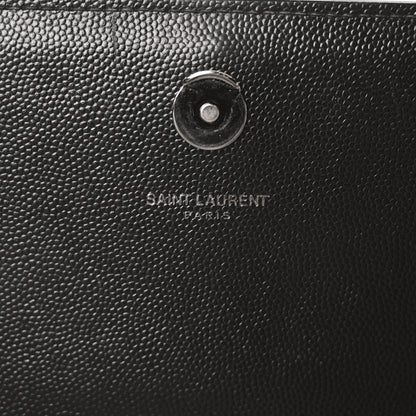 Saint Laurent Grain De Poudre Small Monogram Monochrome Kate Satchel Black 6 of 11