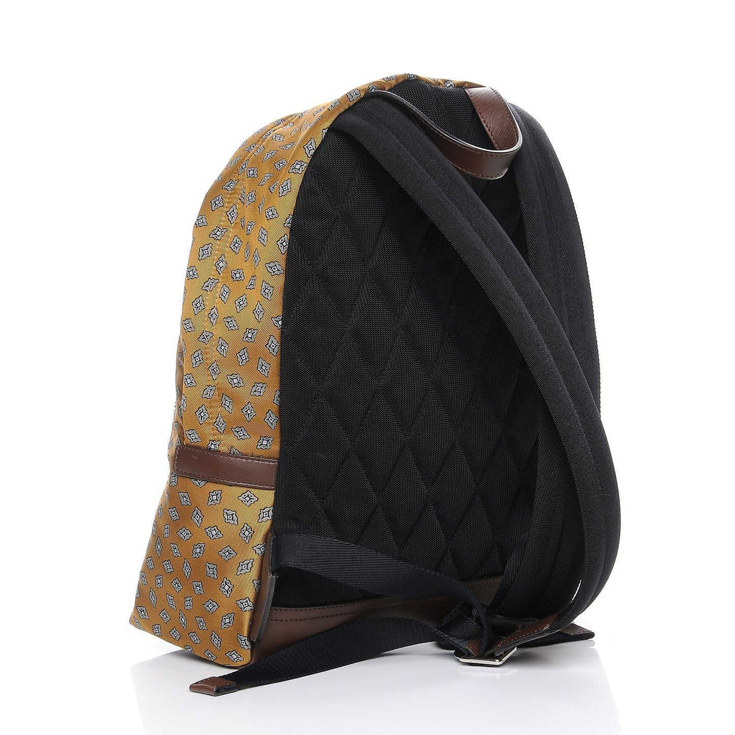 Nylon Tie Print Abbeydale Simple Backpack Citrus Yellow