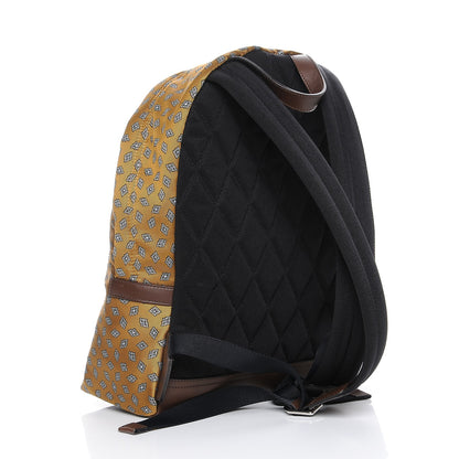 Burberry Nylon Tie Print Abbeydale Simple Backpack Citrus Yellow 3 of 8