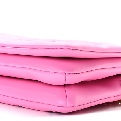 Louis Vuitton Lambskin Embossed Monogram Vuittamins Pochette Coussin Rose Violet 6 of 8