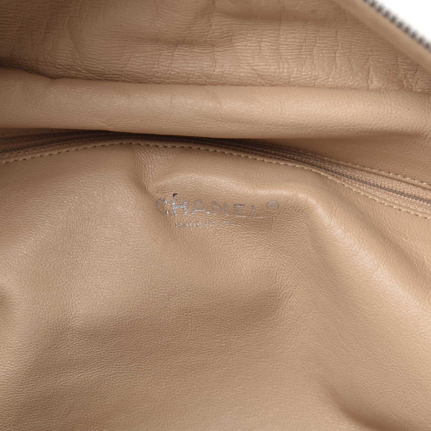 Smooth Calfskin Large Luxe Ligne Bowler Light Beige