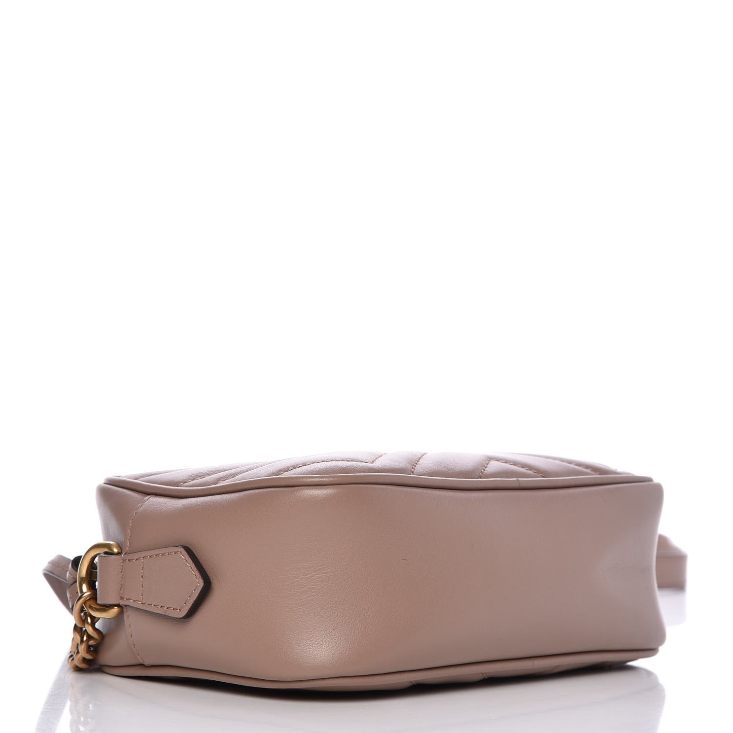Calfskin Matelasse Mini GG Marmont Chain Shoulder Bag Porcelain Rose