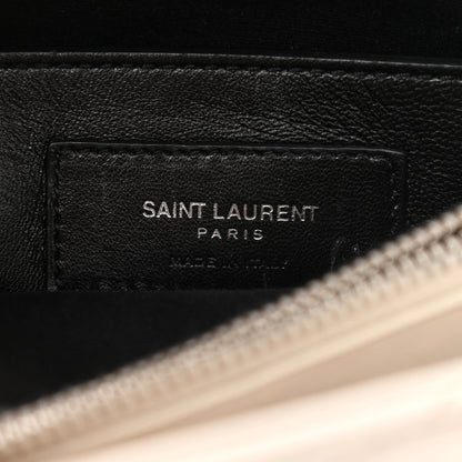 Saint Laurent Calfskin Y Quilted Monogram Small Loulou Chain Satchel Crema Soft 6 of 11