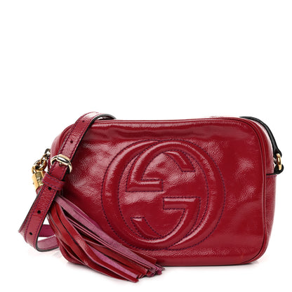 Gucci Soft Patent Small Soho Disco Bag Bright Bougainvillea 1 of 13