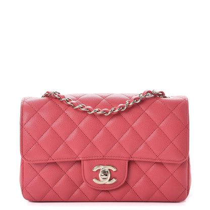 Chanel Caviar Quilted Mini Rectangular Flap Dark Pink 1 of 8