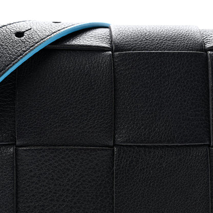 Bottega Veneta Grained Calfskin Intrecciato Cassette Belt Bag Deep Blue Pool 7 of 10