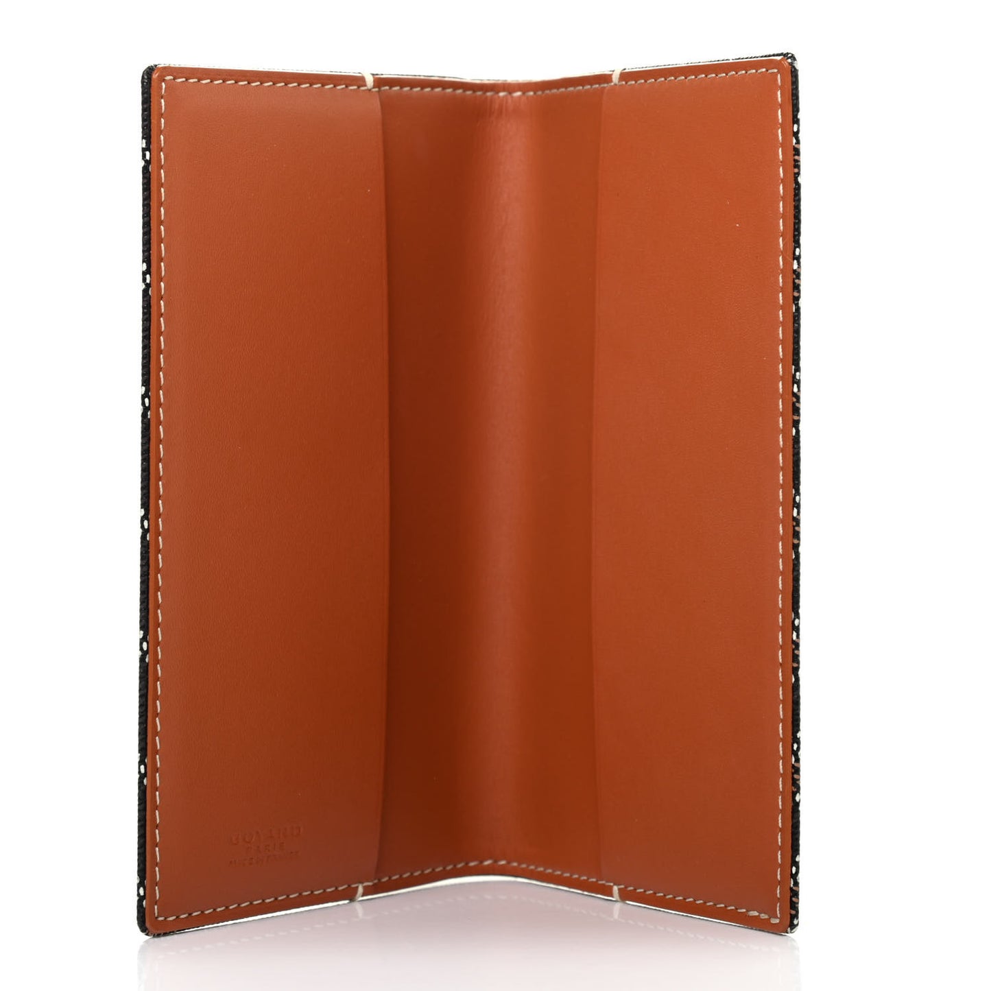 Goyardine Passport Holder Black Gold