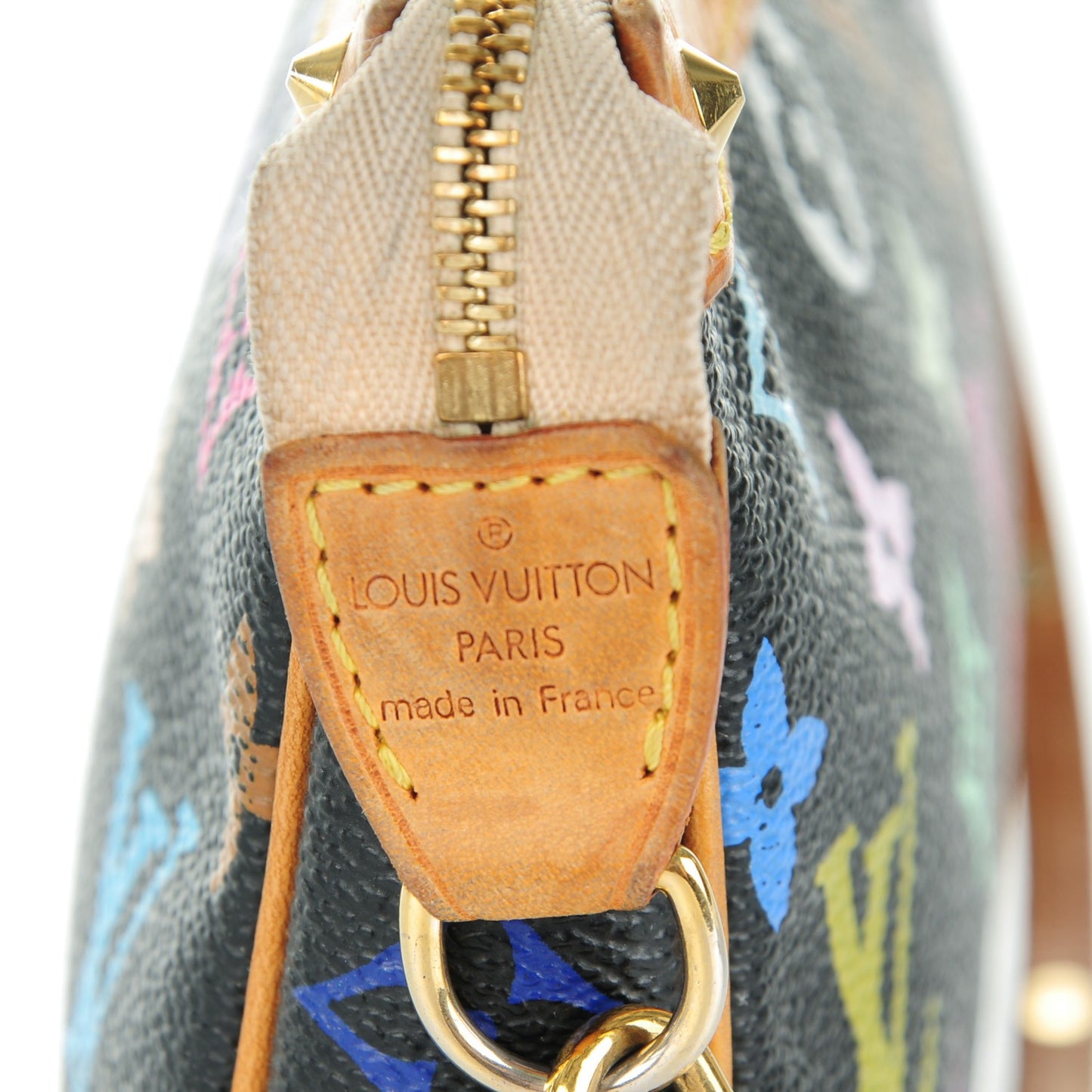 Monogram Multicolor Pochette Accessories Black