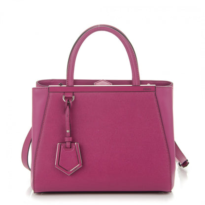 Fendi Vitello Elite Petite 2Jours Tote Magenta 1 of 6