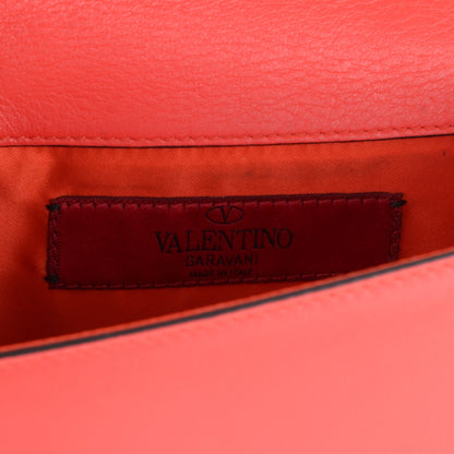 Valentino Garavani Vitello Rockstud Chain Flap Crossbody Bag Deep Rose 6 of 11