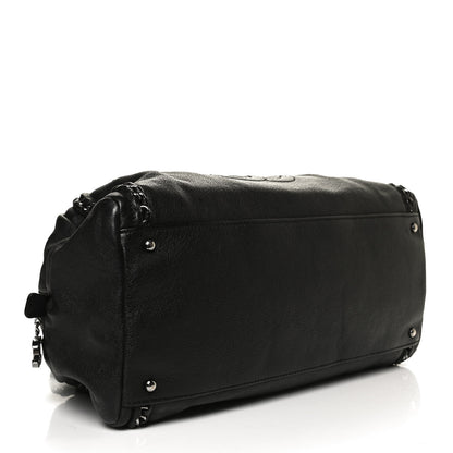 Chanel Goatskin Luxe Ligne Bowler Black 3 of 13