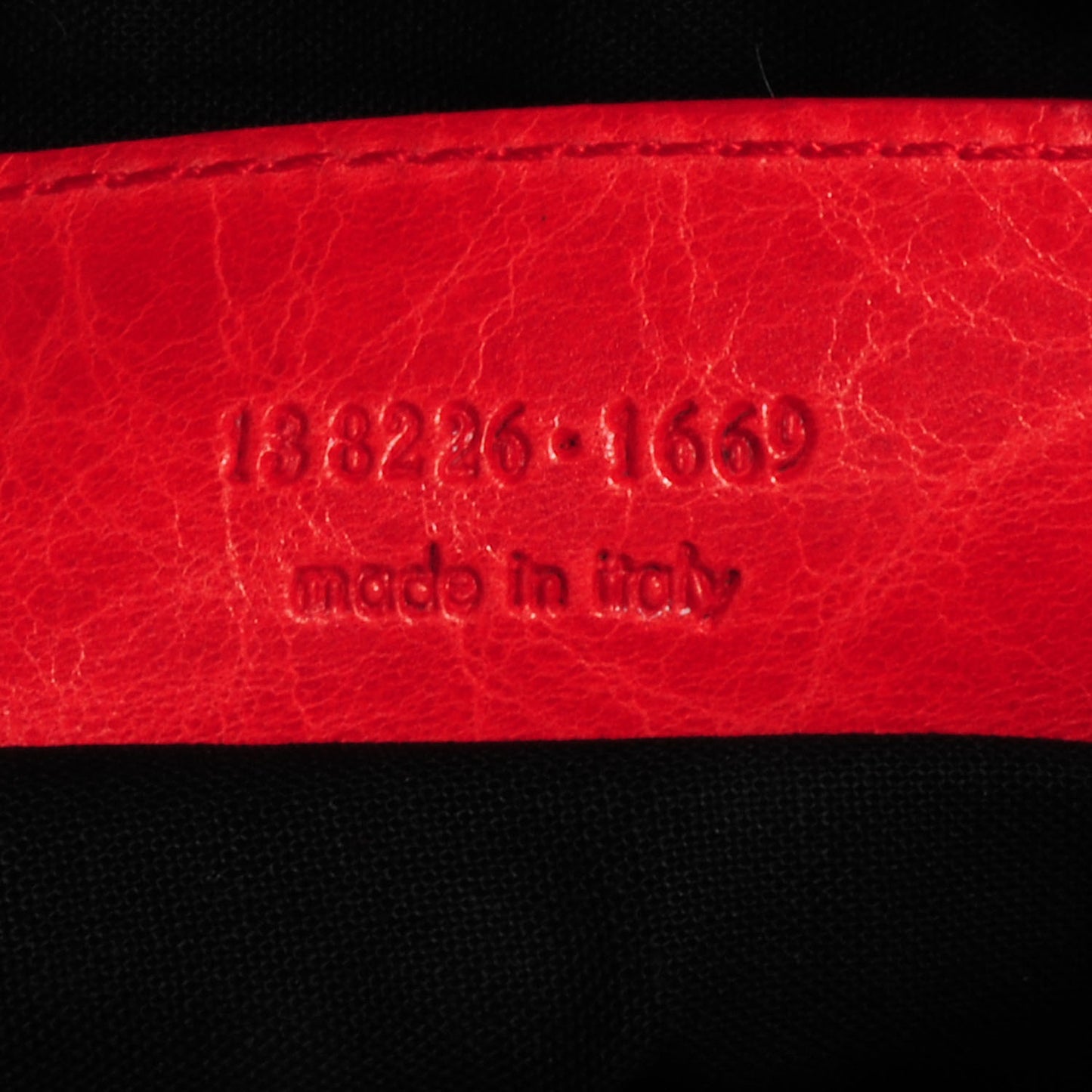 Agneau Shoulder Bag Vermillion